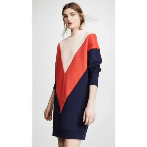 Scotch & Soda Vibrant Red and Pink Midi Dress - Picture 3 of 5